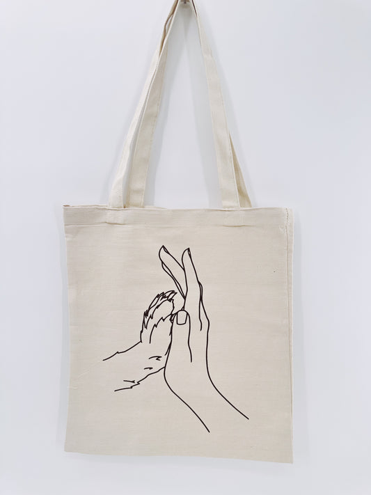 Paw & Hand Tote Bag