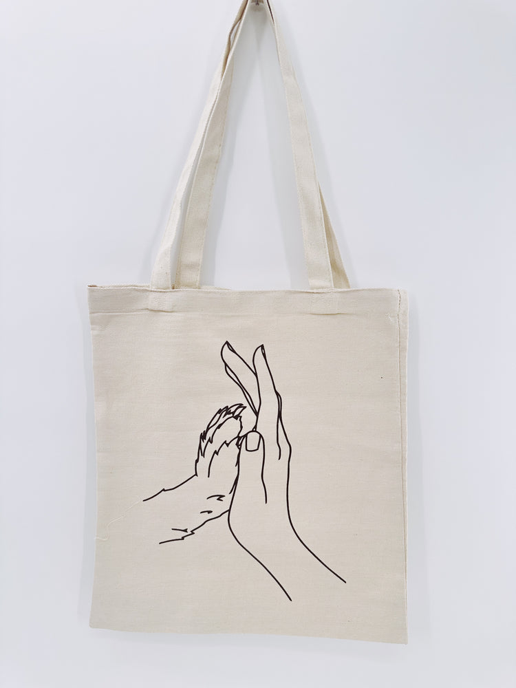 Paw & Hand Tote Bag