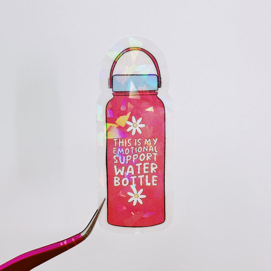 Emotional Support Water Bottle Waterproof Sticker