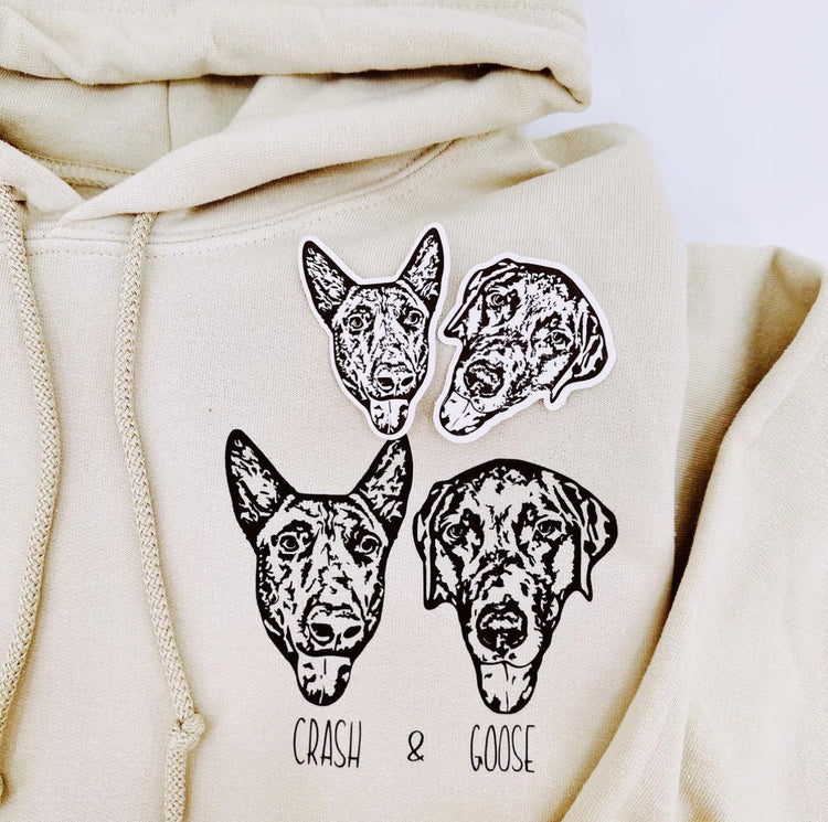 Custom Hoodie Pet Portrait