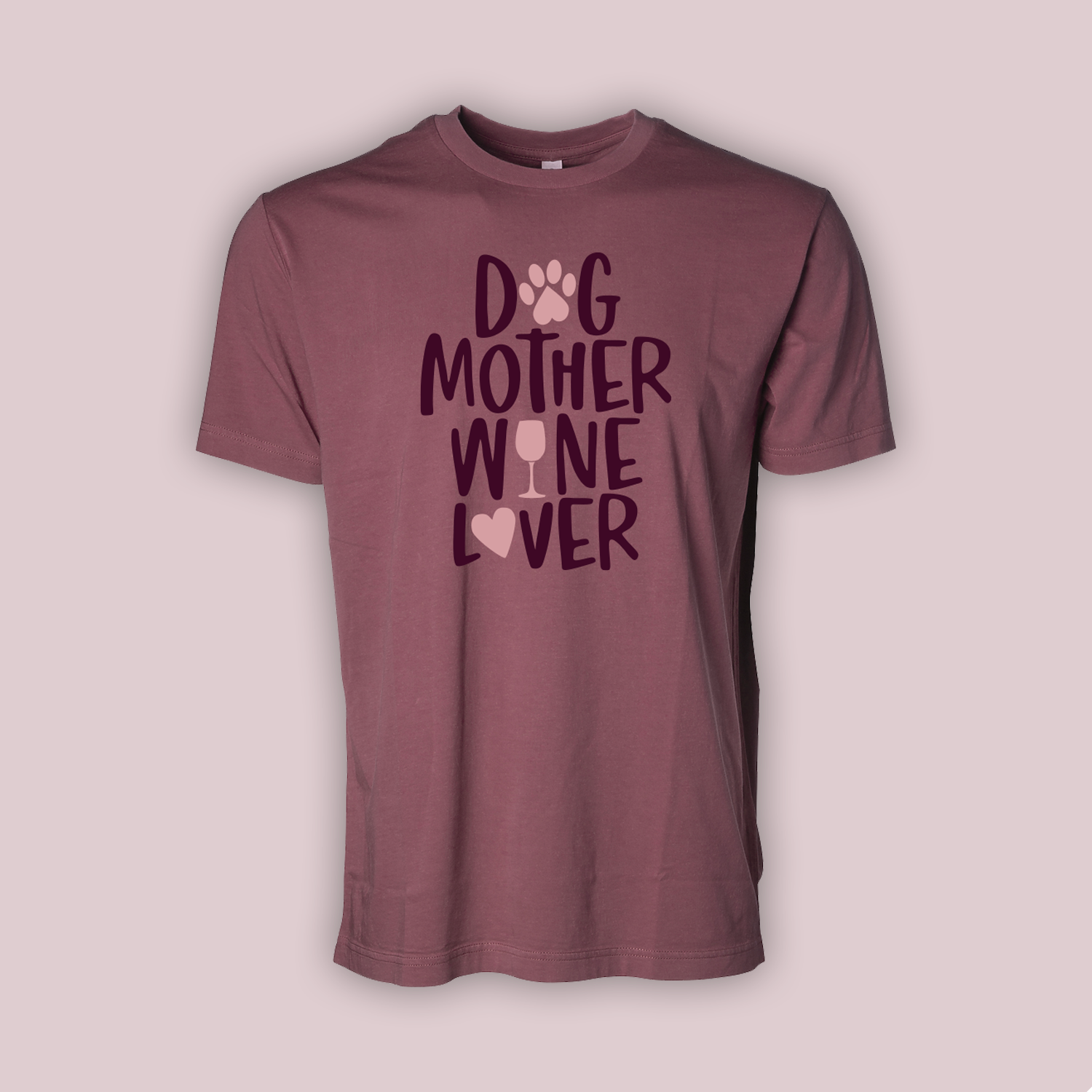 Dog Mother Wine Lover – Pigment Dye Unisex Tee
