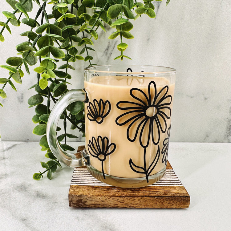 Doodled Flowers Mug